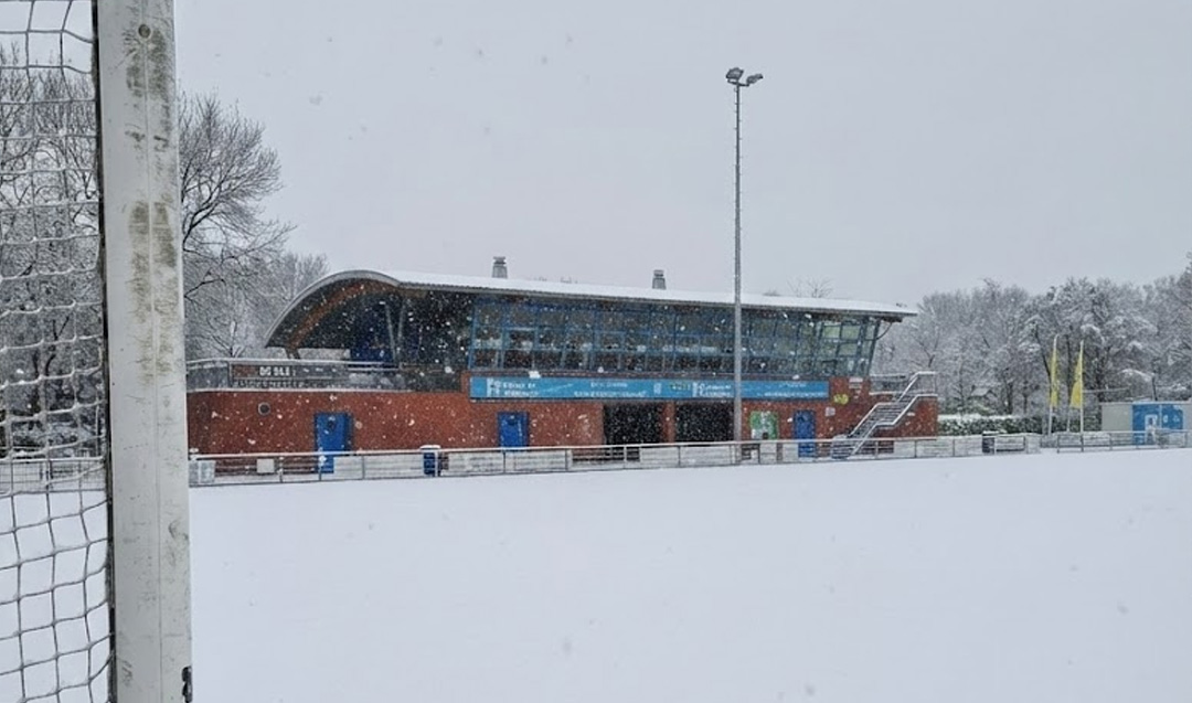 Sportpark gesloten wegens sneeuwval