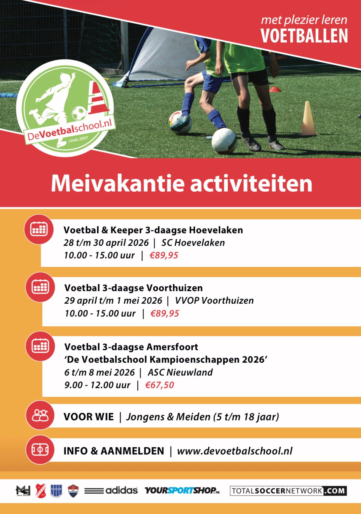 De Voetbalschool Kampioenschappen 2026